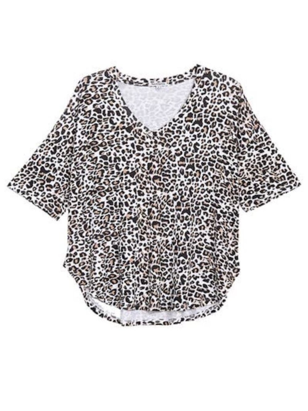 NWT Theo & Spence Leopard Print V-Neck - RUNS BIG | FREE SHIPPING